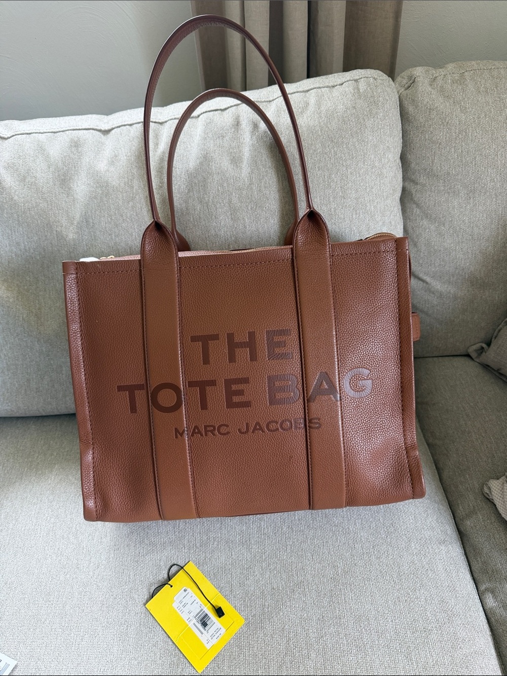Marc Jacobs The Leather Large Tote Bag - Brown
